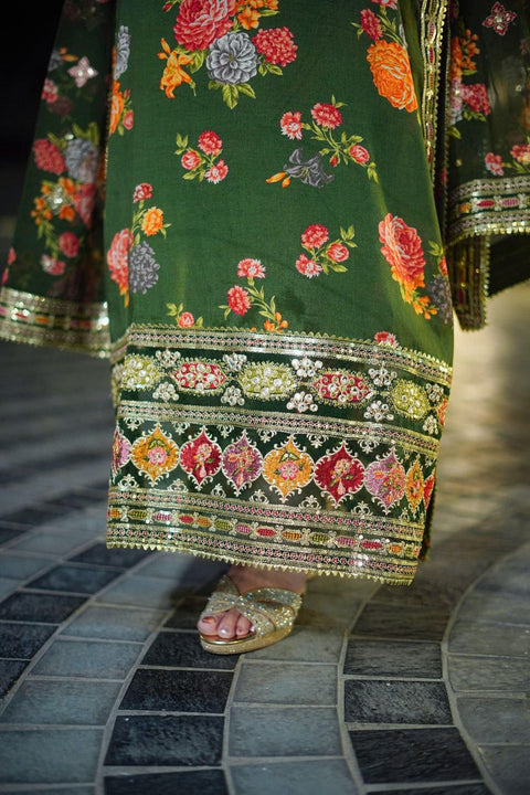 Kareena Kapoor Edition | Luxury Silk 3pc Embroidered Suit 2025