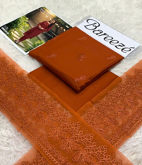 Bareeze Vol Original Base 2pc | Premium Dhanak Embroidered Winter Suit