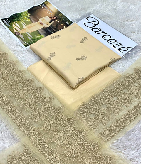 Bareeze Vol Original Base 2pc | Premium Dhanak Embroidered Winter Suit