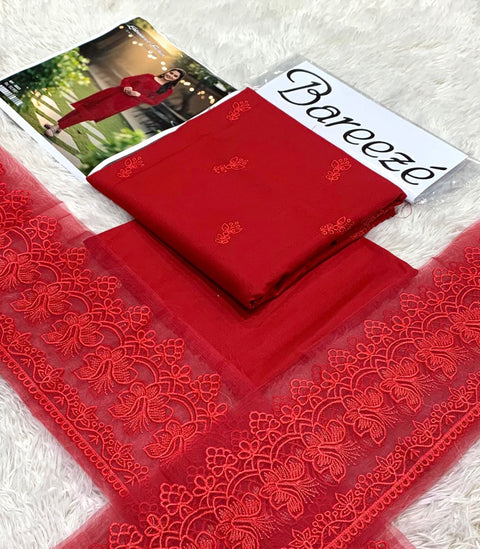 Bareeze Vol Original Base 2pc | Premium Dhanak Embroidered Winter Suit