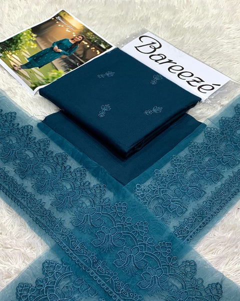 Bareeze Vol Original Base 2pc | Premium Dhanak Embroidered Winter Suit