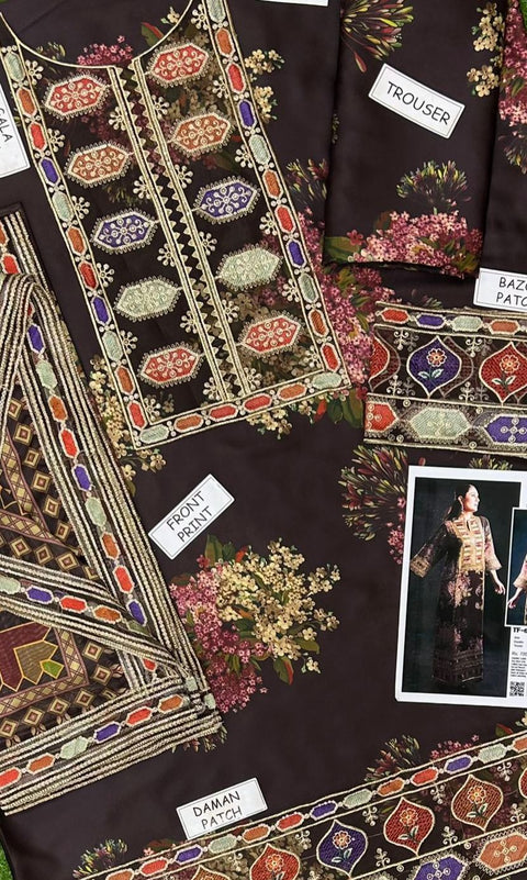 Kareena Kapoor Edition | Luxury Silk 3pc Embroidered Suit 2025