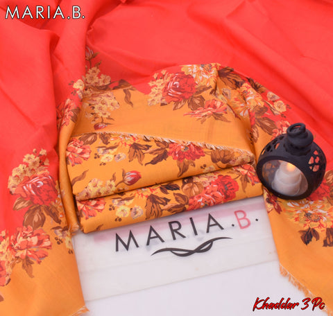 Maria B Winter Collection 2025 | Khaddar 3pc Digital Printed Suits