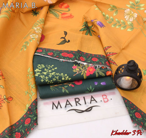 Maria B Winter Collection 2025 | Khaddar 3pc Digital Printed Suits