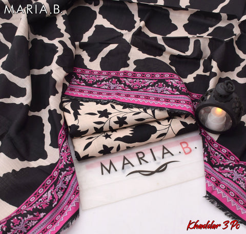 Maria B Winter Collection 2025 | Khaddar 3pc Digital Printed Suits